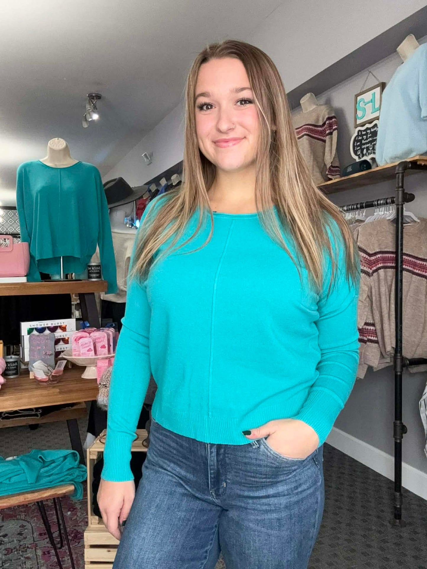 Gorgeous Front Seam Soft Sweater