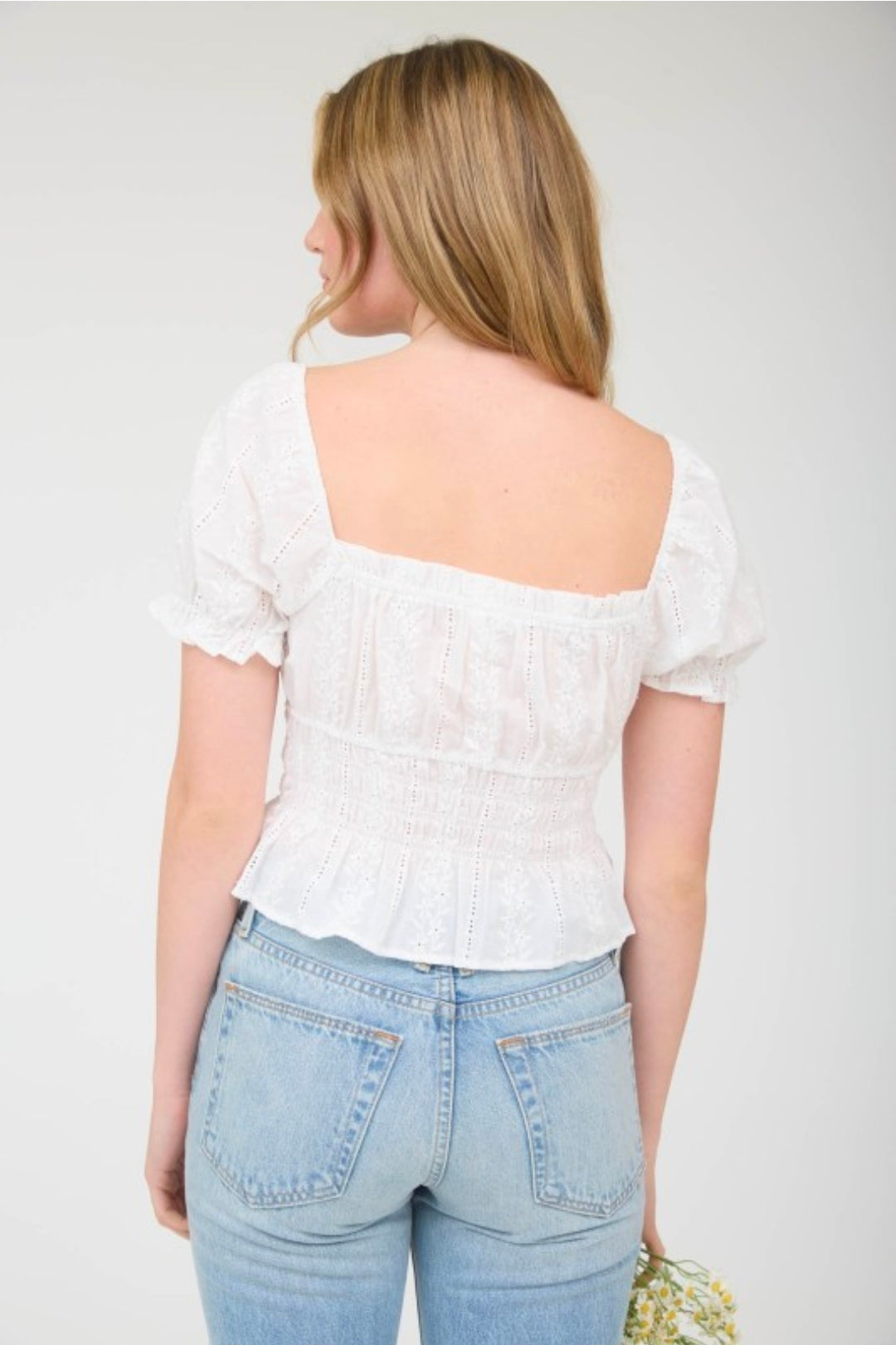 Pretty Sweetheart Neck Puff Sleeve