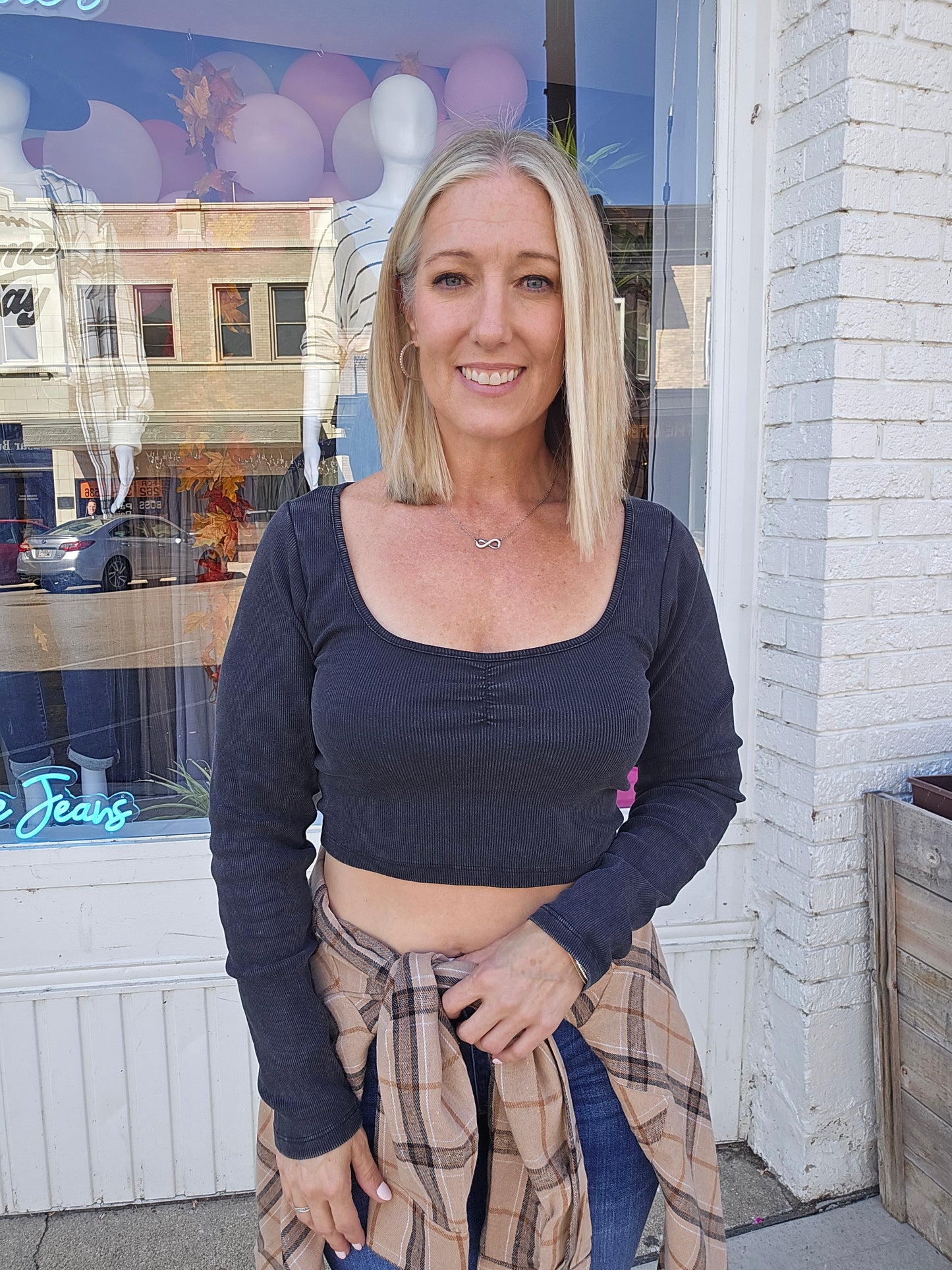 Sweetheart Rib Crop Top