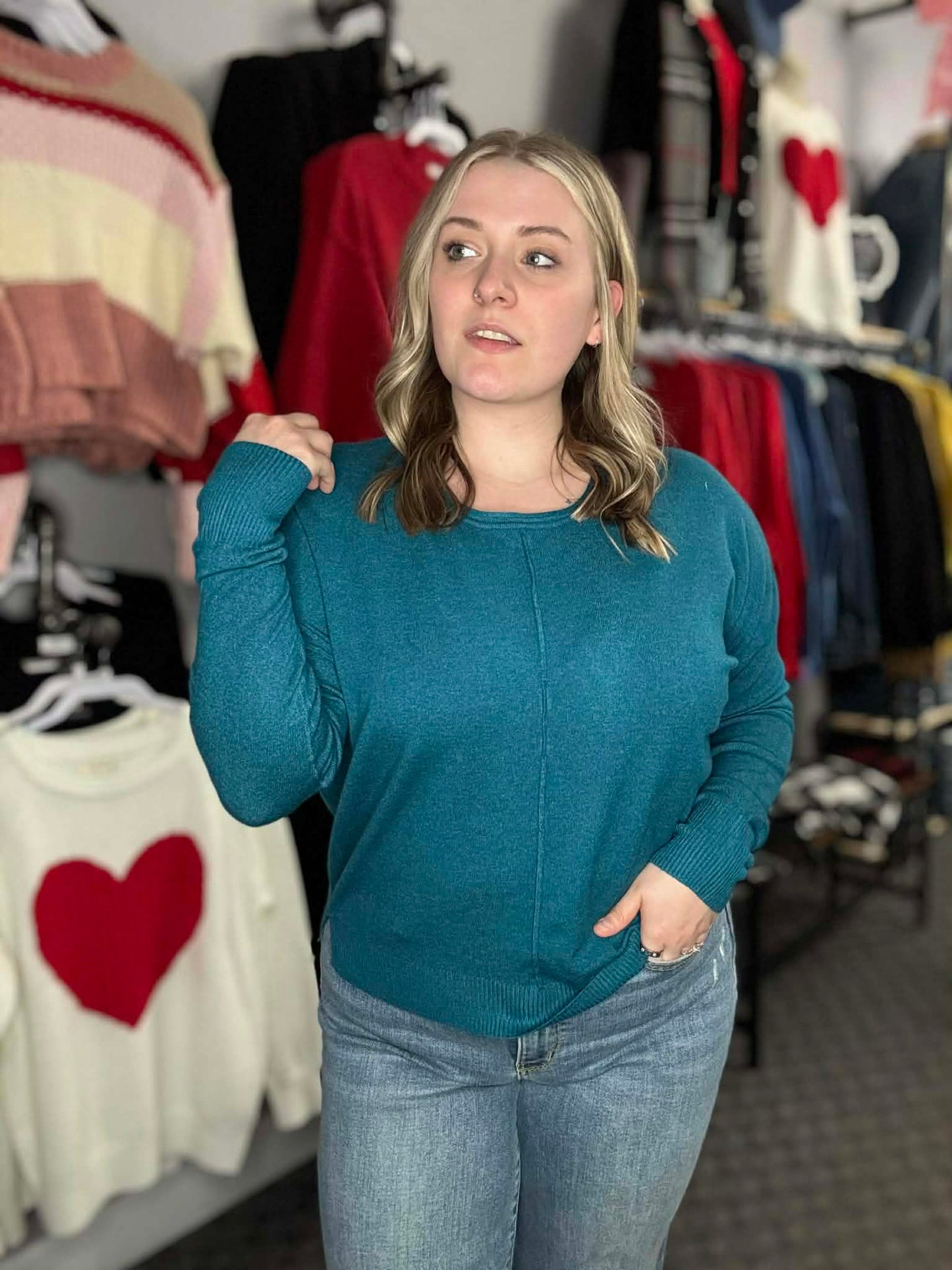 Gorgeous Front Seam Soft Sweater