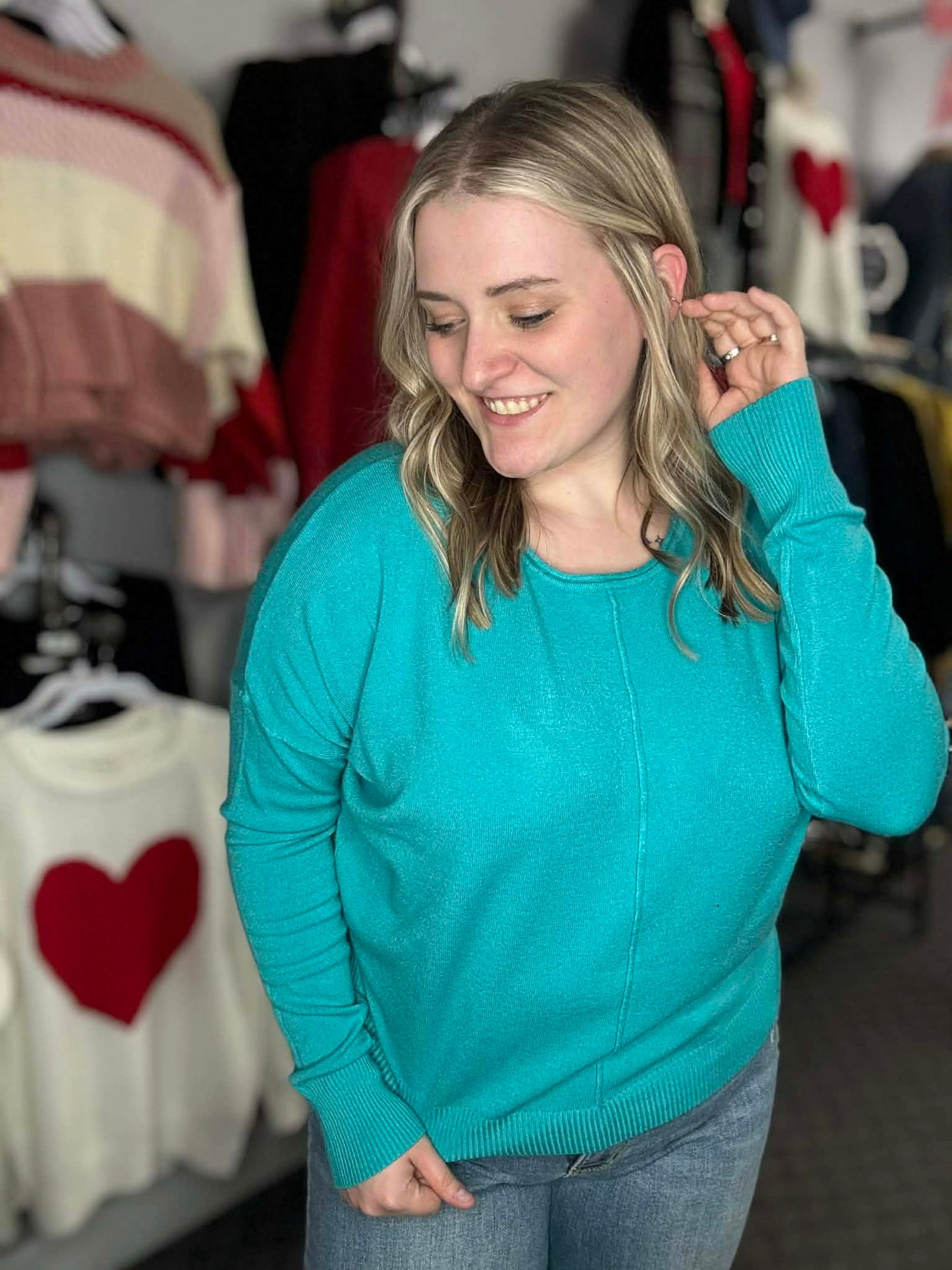 Gorgeous Front Seam Soft Sweater