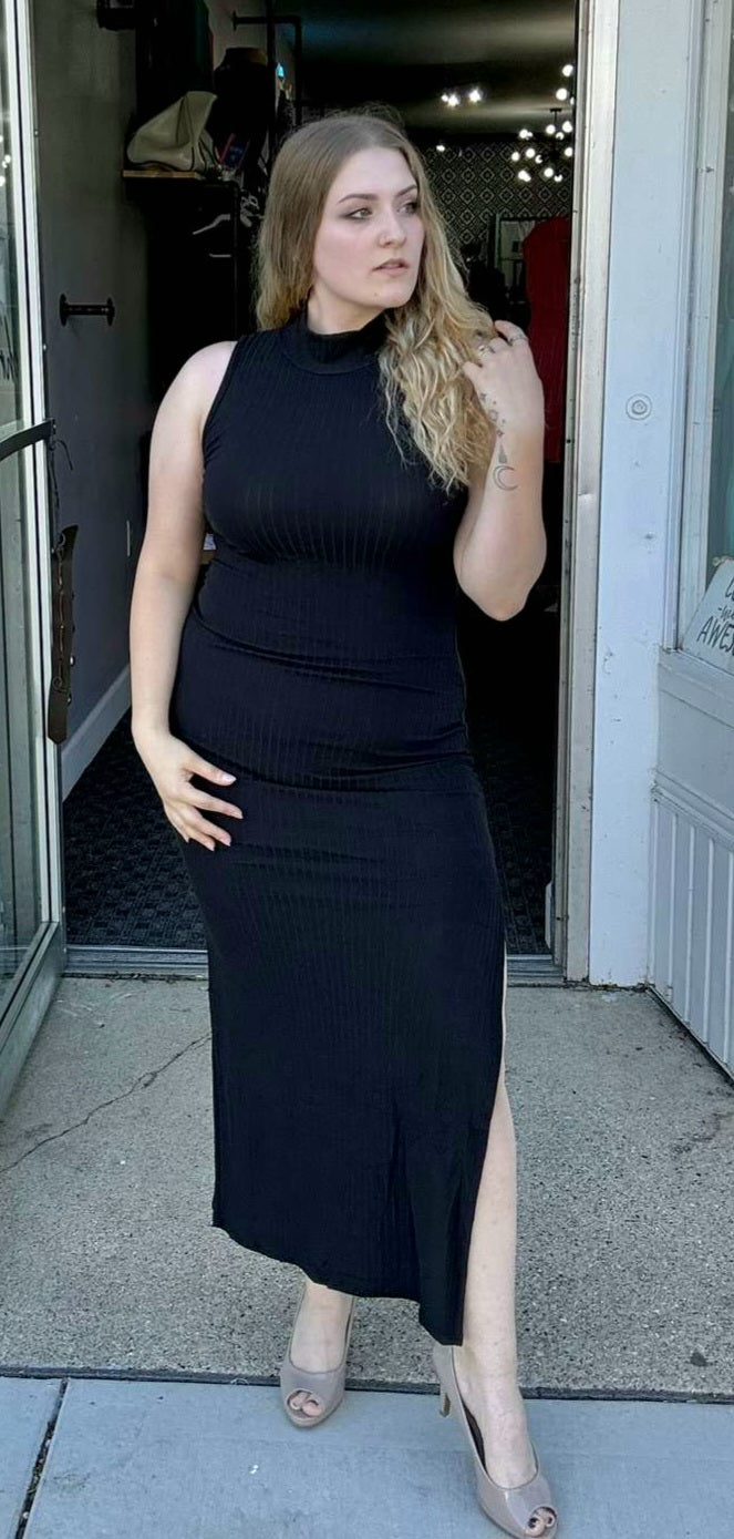 mock neck bodycon dress Ribbed Mock Neck Bodycon Dress – CHRISTY MAC'S