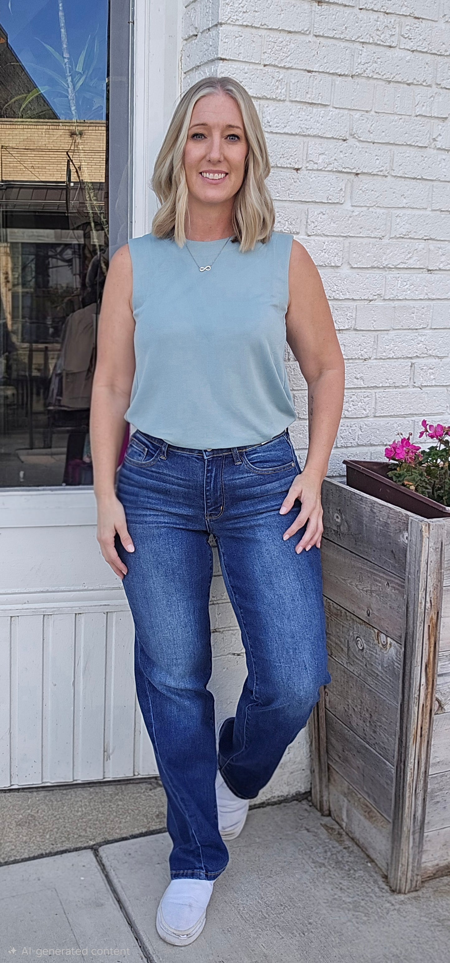 Reg/Plus Judy Blue "Side Seam Detail" Straight