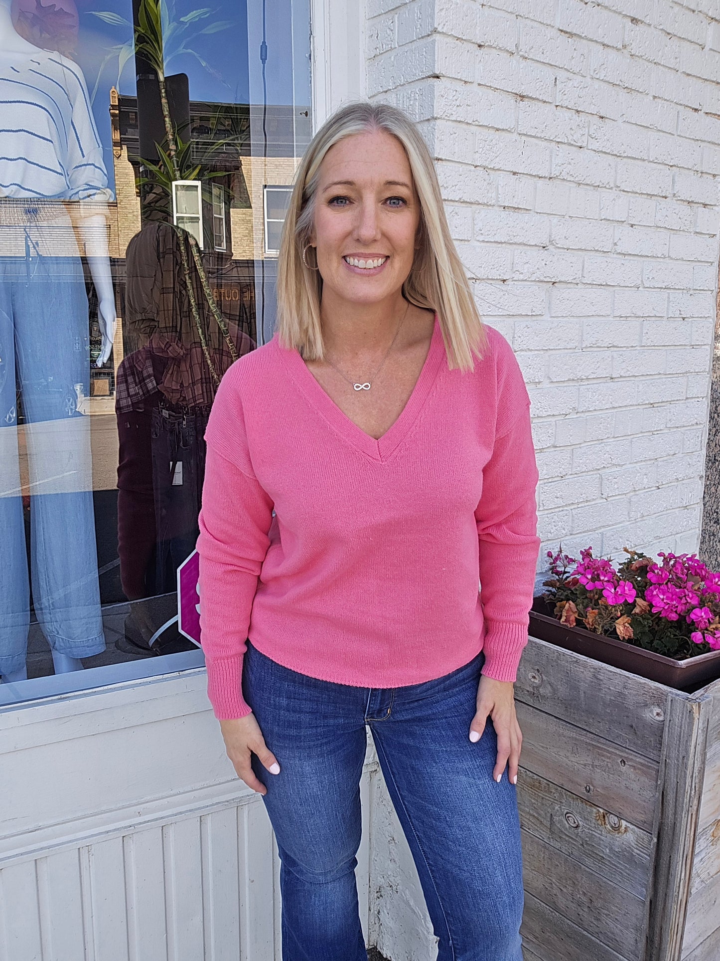 Long Sleeve V-Neck Sweater