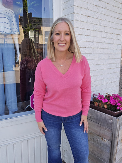 Long Sleeve V-Neck Sweater