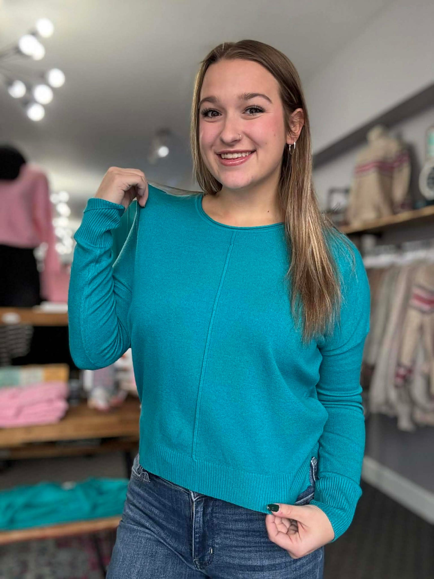 Gorgeous Front Seam Soft Sweater
