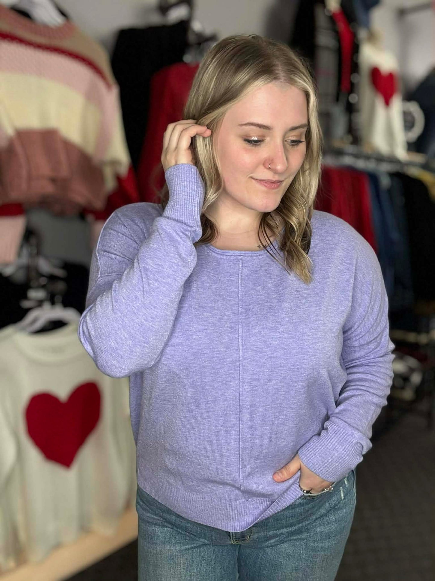 Gorgeous Front Seam Soft Sweater