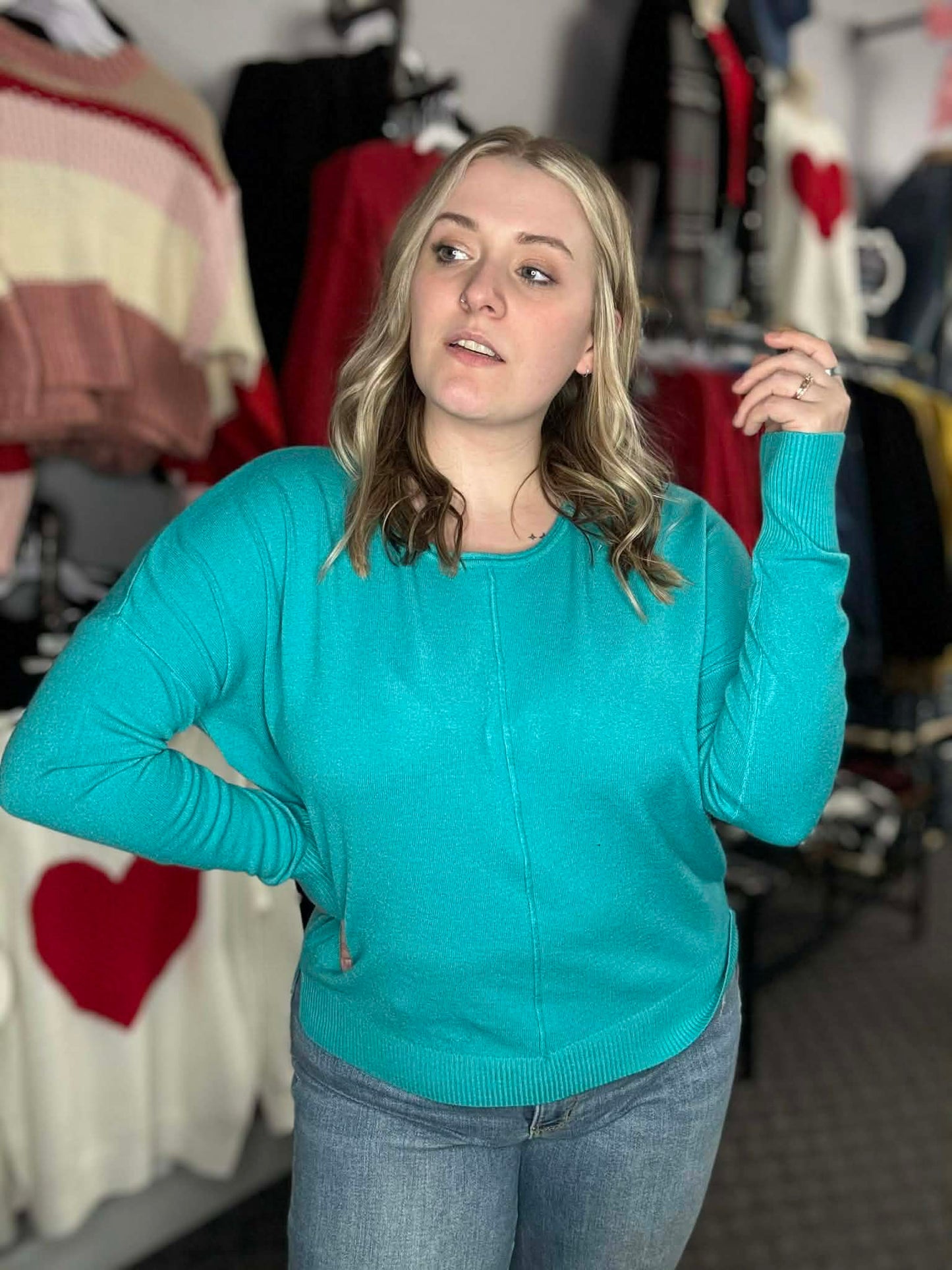 Gorgeous Front Seam Soft Sweater