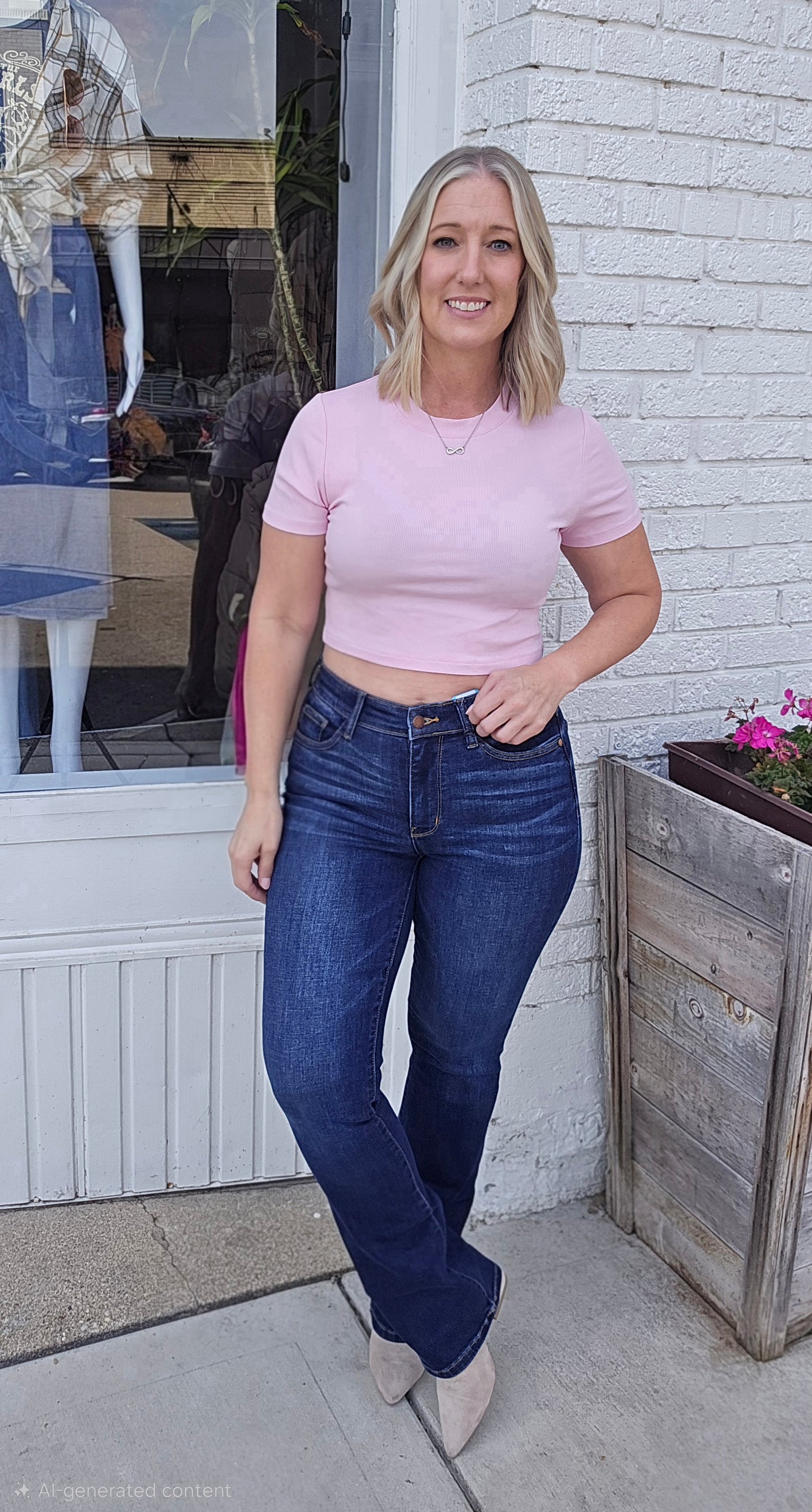 Reg/Plus Dark Wash "Urban Cowgirl" Bootcut