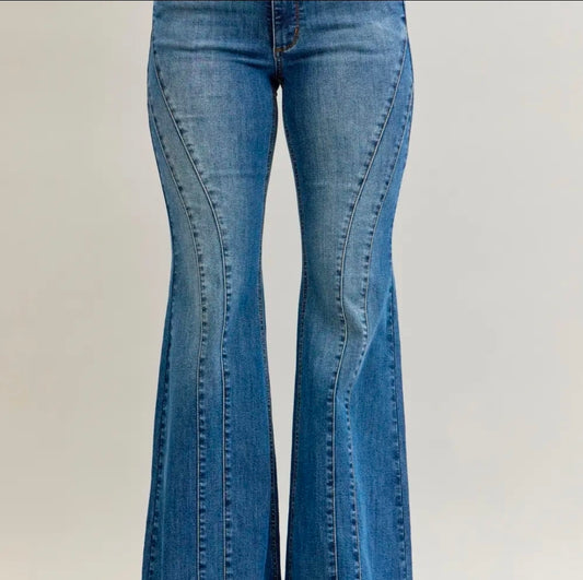 Reg/Plus Judy Blue MR "Alaina" Double Seam Flare