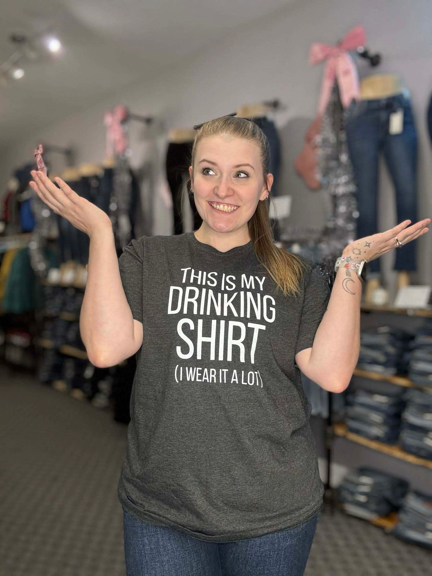 This Is My Drinking Shirt Graphic Tee