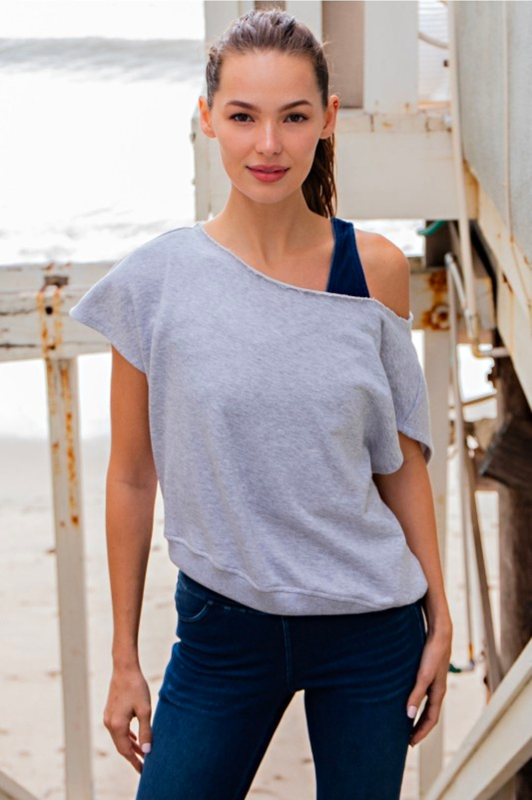 French Terry Off The Shoulder
