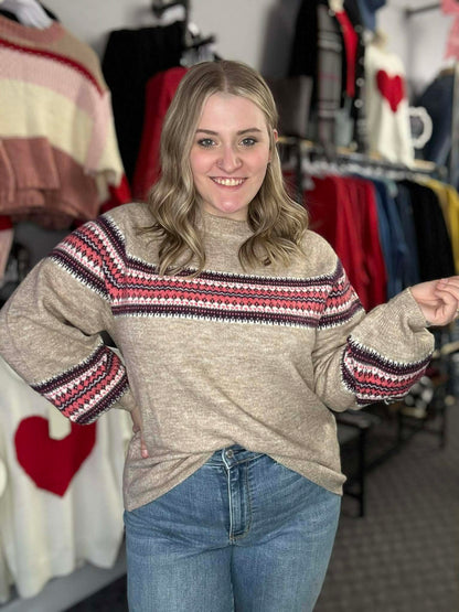 Pretty Pattern Soft Sweater