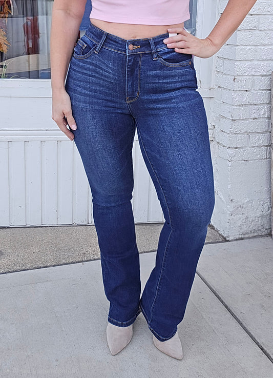 Reg/Plus Dark Wash "Urban Cowgirl" Bootcut