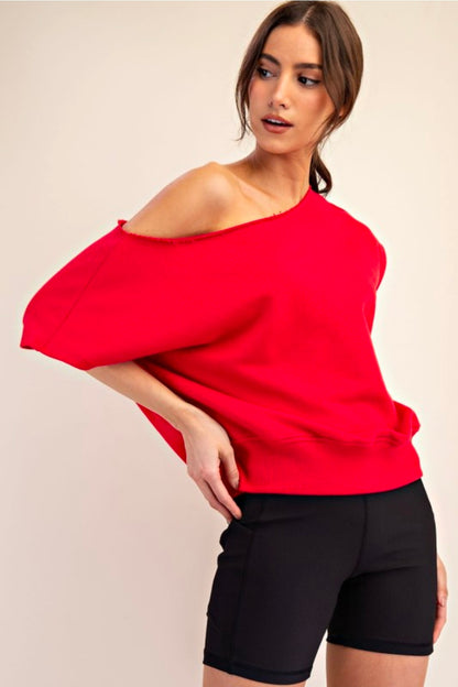 French Terry Off The Shoulder