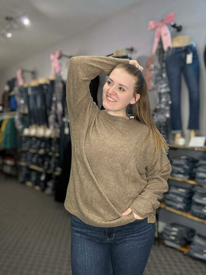 Brushed Ribbed Sweater