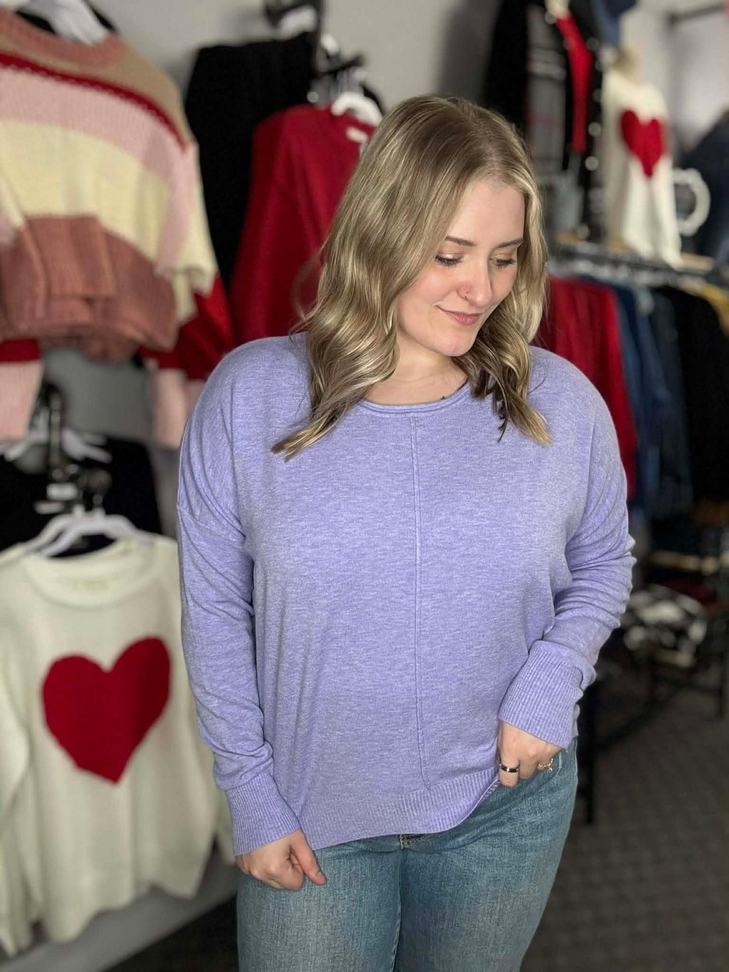 Gorgeous Front Seam Soft Sweater