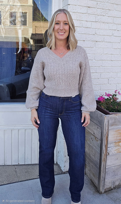 Reg/Plus Judy Blue "Polished" Straight Leg