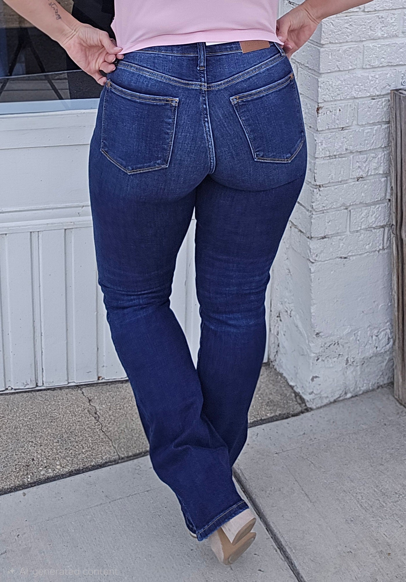 Reg/Plus Dark Wash "Urban Cowgirl" Bootcut