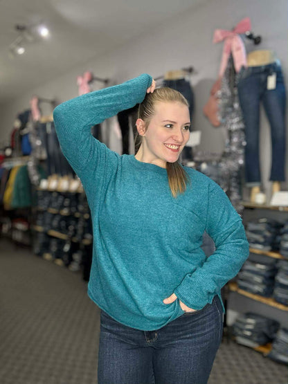 Brushed Ribbed Sweater