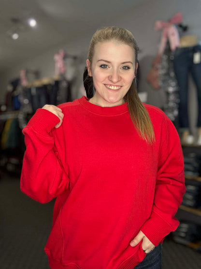 Plus Ruby Ribbed Fleece