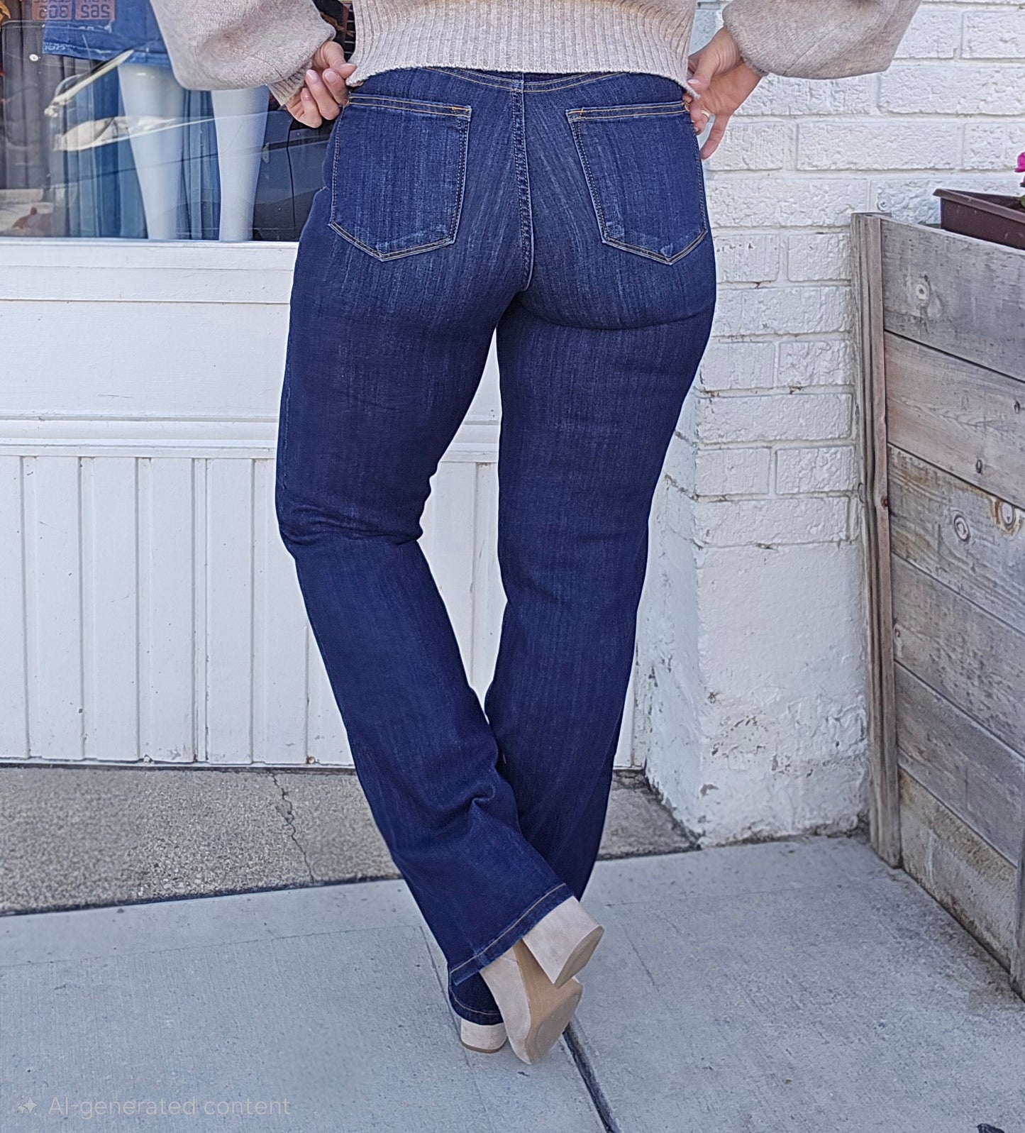 Reg/Plus Judy Blue "Polished" Straight Leg