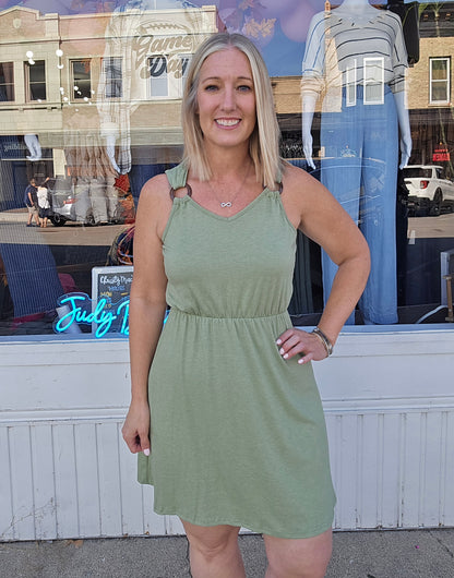 Flattering Detail Summer Dress