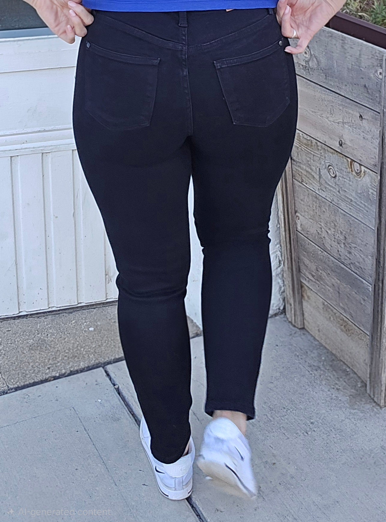 Reg/Plus Judy Blue Mid-Rise "Midnight Black" Slim Fit Black