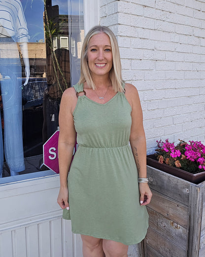 Flattering Detail Summer Dress