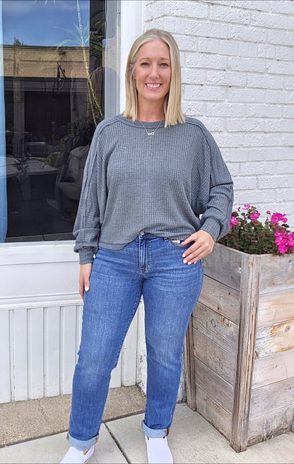 Reg/Plus Judy Blue Mid-Rise "Prince Charming" Boyfriend