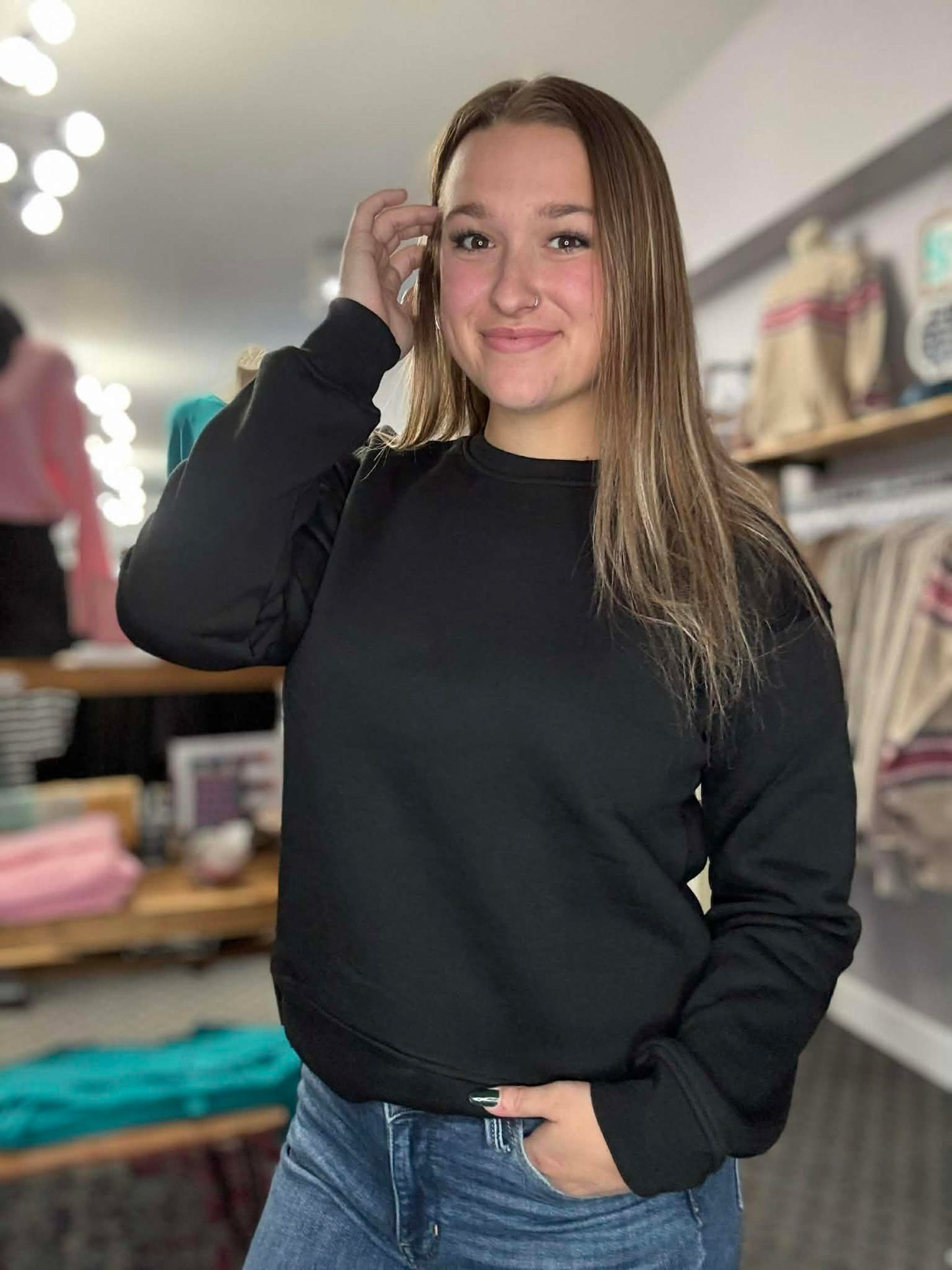 Classic Fit Fleece Sweatshirt