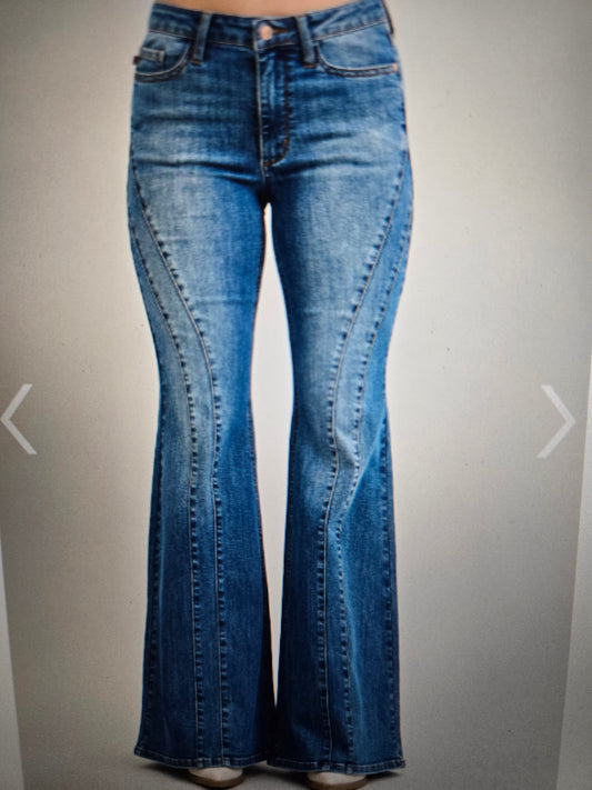 Reg/Plus Judy Blue MR "Alaina" Double Seam Flare