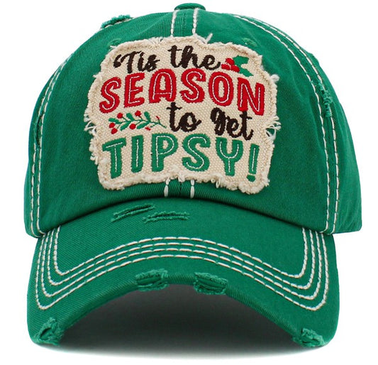 Tis The Season To Get Tipsy Baseball Cap